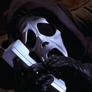 Ghostface having a phonecall